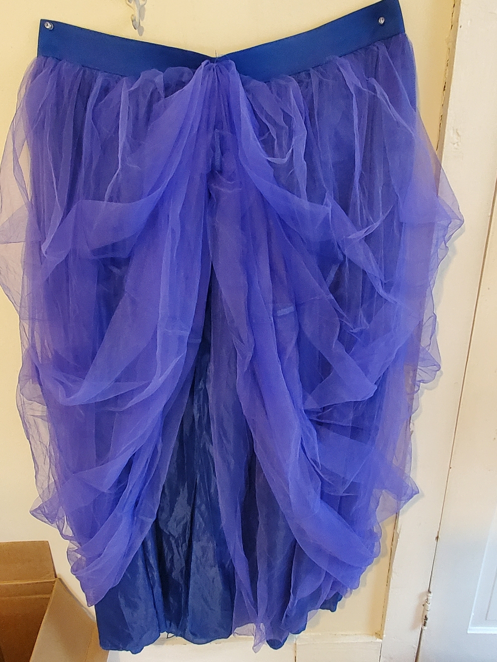 Purple Layered Tulle Skirt